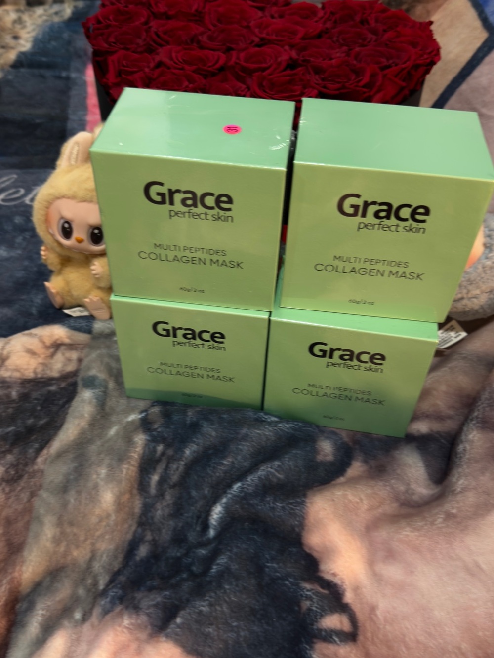 Grace Multi-Peptides Collagen Mask - Light Green Packaging